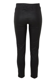 Product shot of The Define 7/8 Pull On Pant in colour Meteorite (Black), from the back