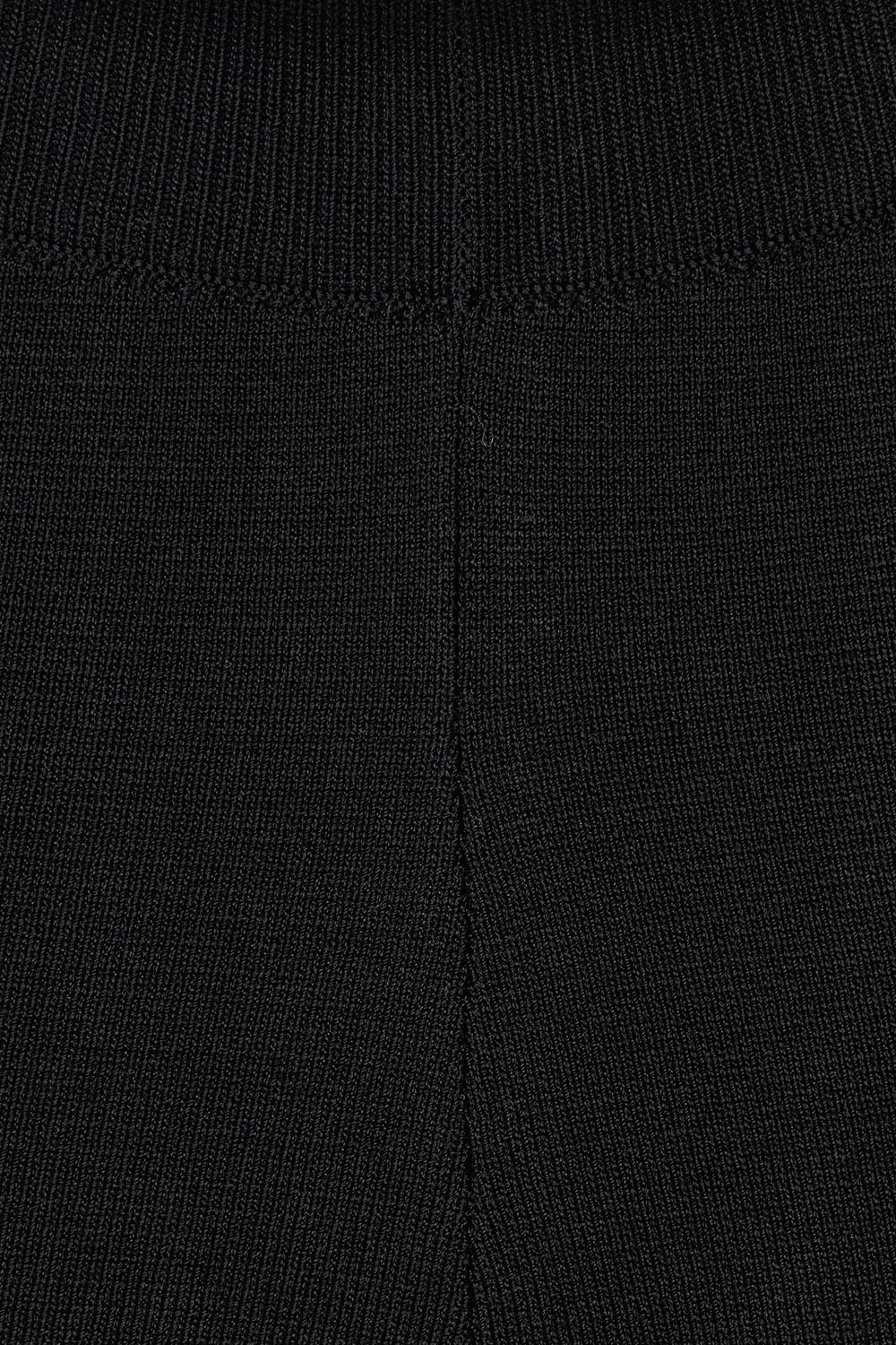 Product shot of The Milano Knit Pull On Pant in colour Black (Black), detail