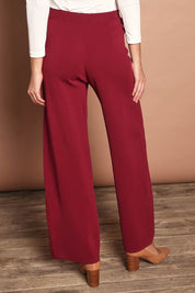 The Milano Knit Pull On Pant – Burgundy