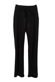 Product shot of The Palazzo Pant in colour Black (Black), from the front