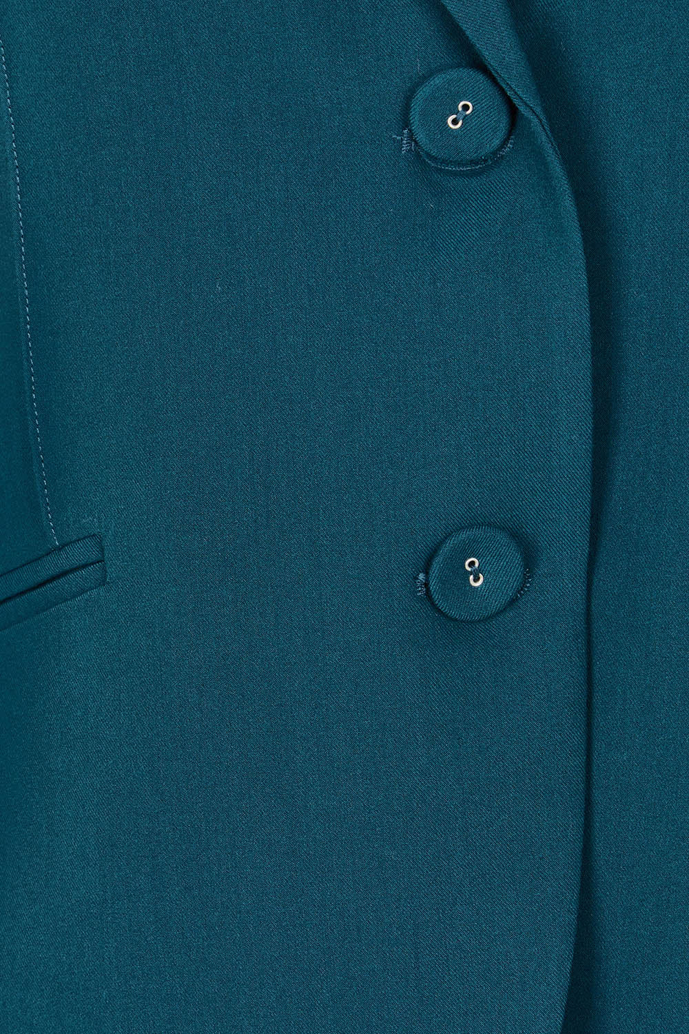 Product shot of The Pintuck Detail Blazer in colour Deepocean (Blue), detail