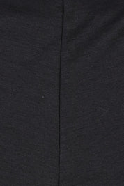 Product shot of The Cotton Blend Pull On Culotte in colour Black (Black), detail