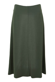 Product shot of The Ponte A Line Pull On Skirt in colour Forrest (Green), from the front