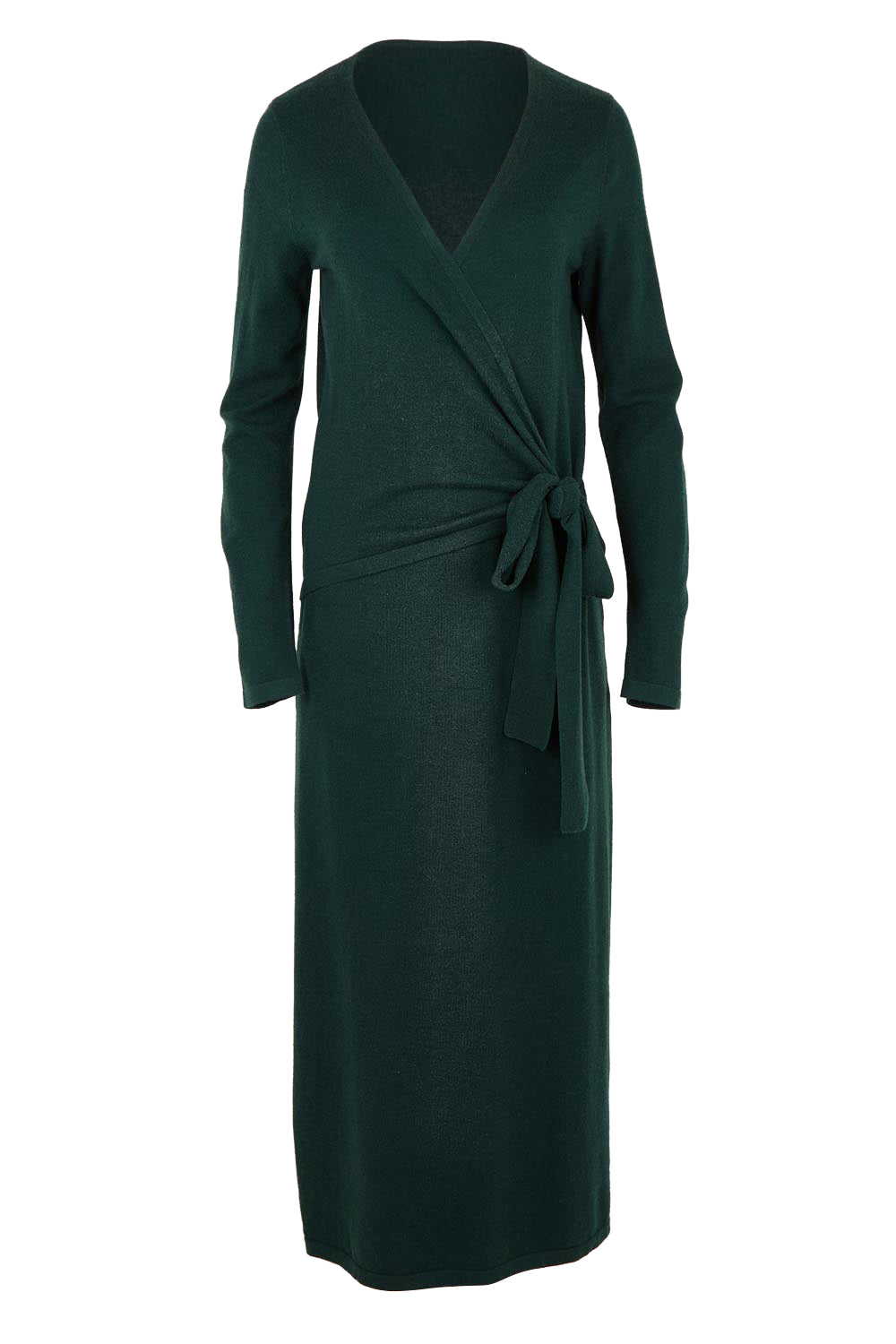 The Tie Waist Faux Wrap Knit Dress – Darkpine