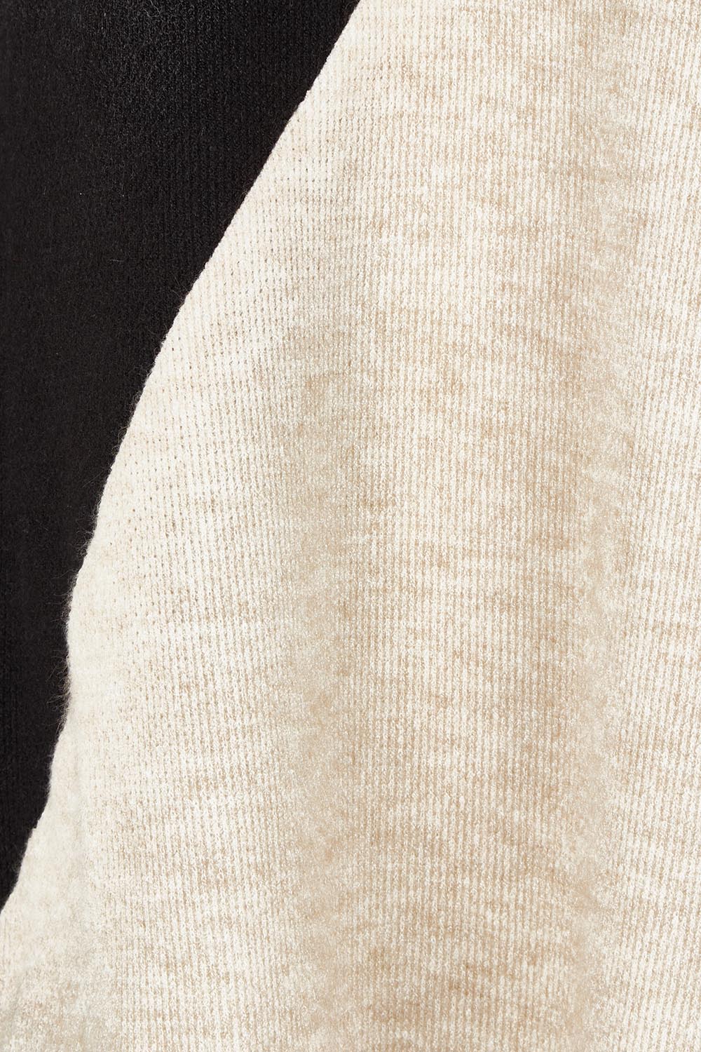 The Two Tone Angled Hem Jumper – Blacksand