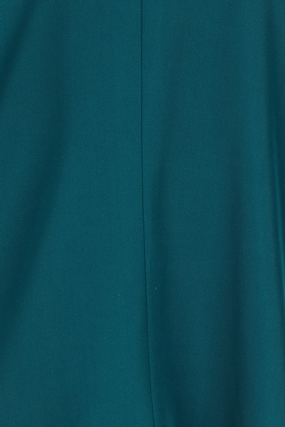 Product shot of The Soft Suiting Lined Blazer in colour Darkteal (Green), detail