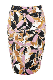 Product shot of The Tube Skirt in colour Abstract, from the back