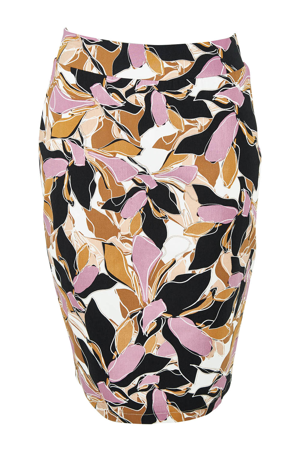 Product shot of The Tube Skirt in colour Abstract, from the front