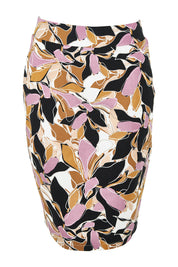 Product shot of The Tube Skirt in colour Abstract, from the front