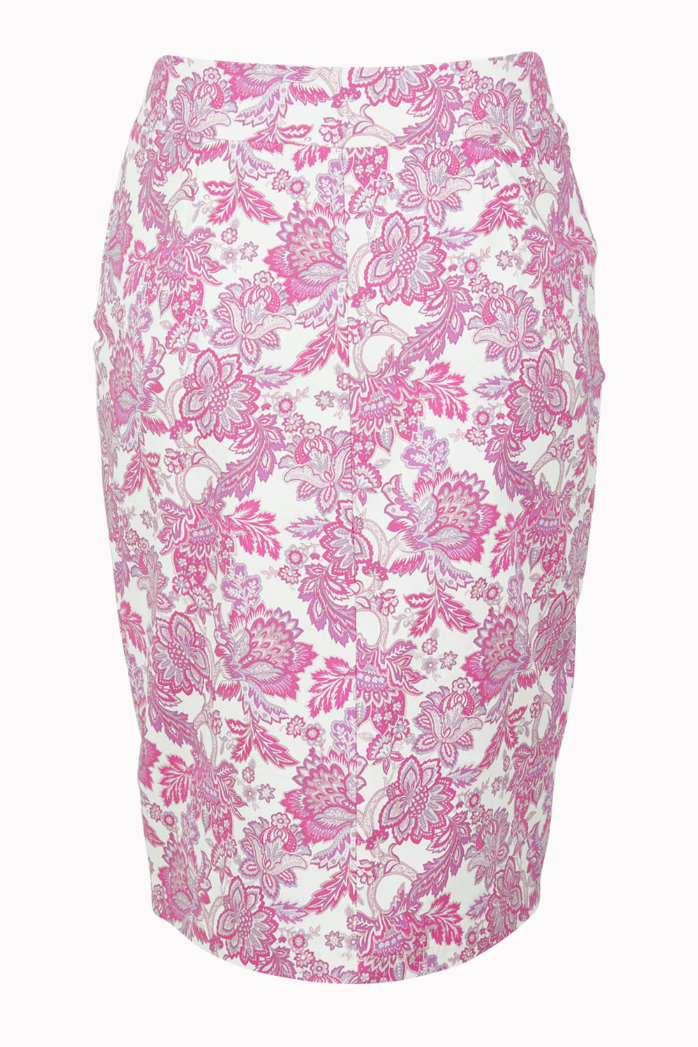 Product shot of The Tube Skirt in colour Pinkfleur (Pink), from the back