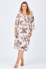 Preloved Belle Crepe Wrap Dress - Leaf