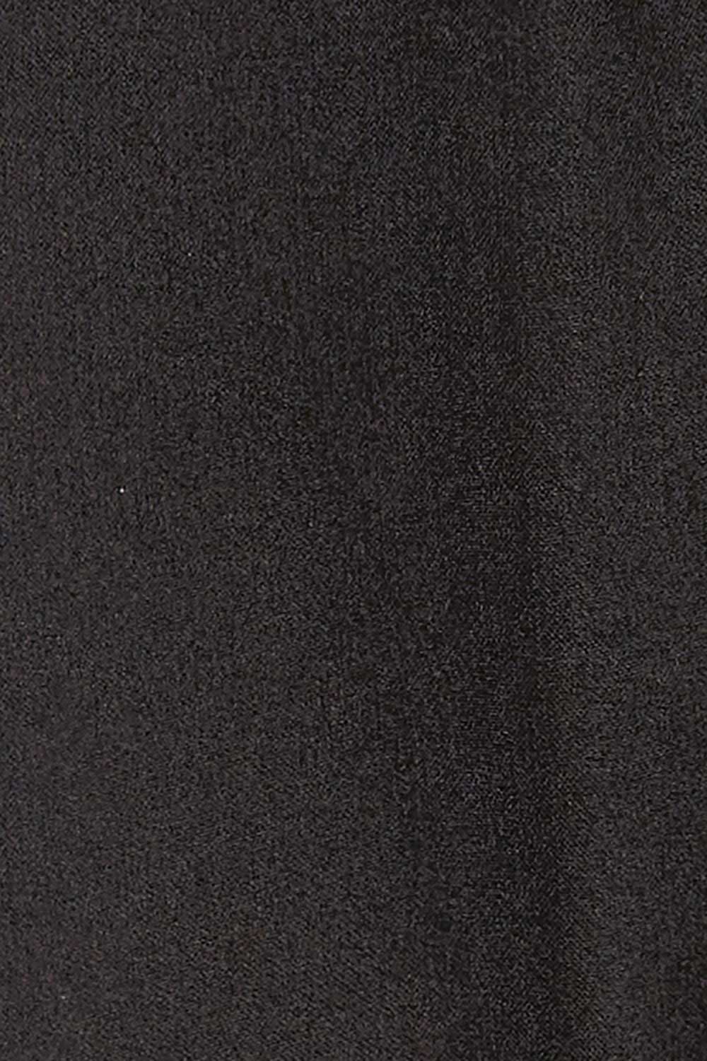 Product shot of the Belle Slinky Tiered Skirt in colour Black (Black), detail