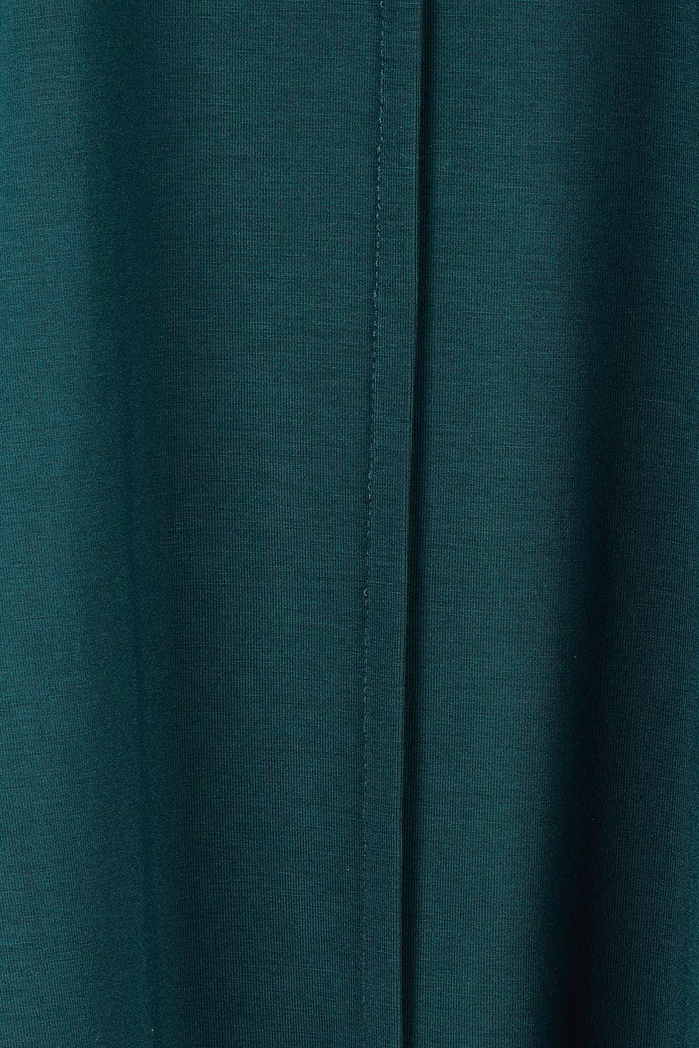 Product shot of the Belle Luxe Bamboo Spliced Tee – Deeplagoon in colour Deeplagoon, showing detail