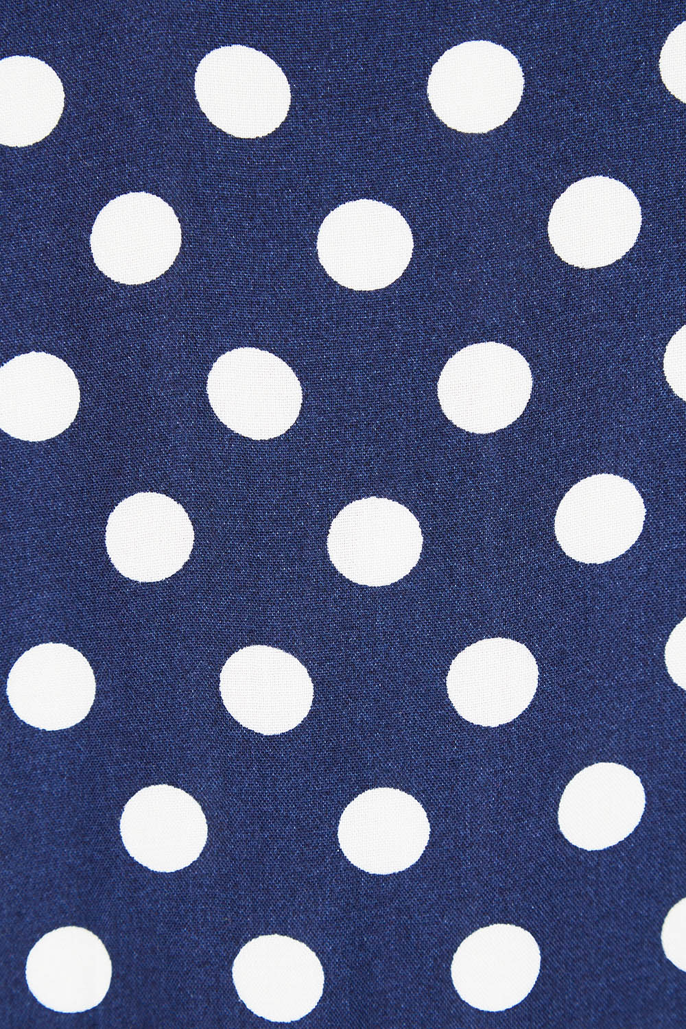 Product shot of the Belle V Neck Reversible Dress in colour Navywhite (Blue), detail