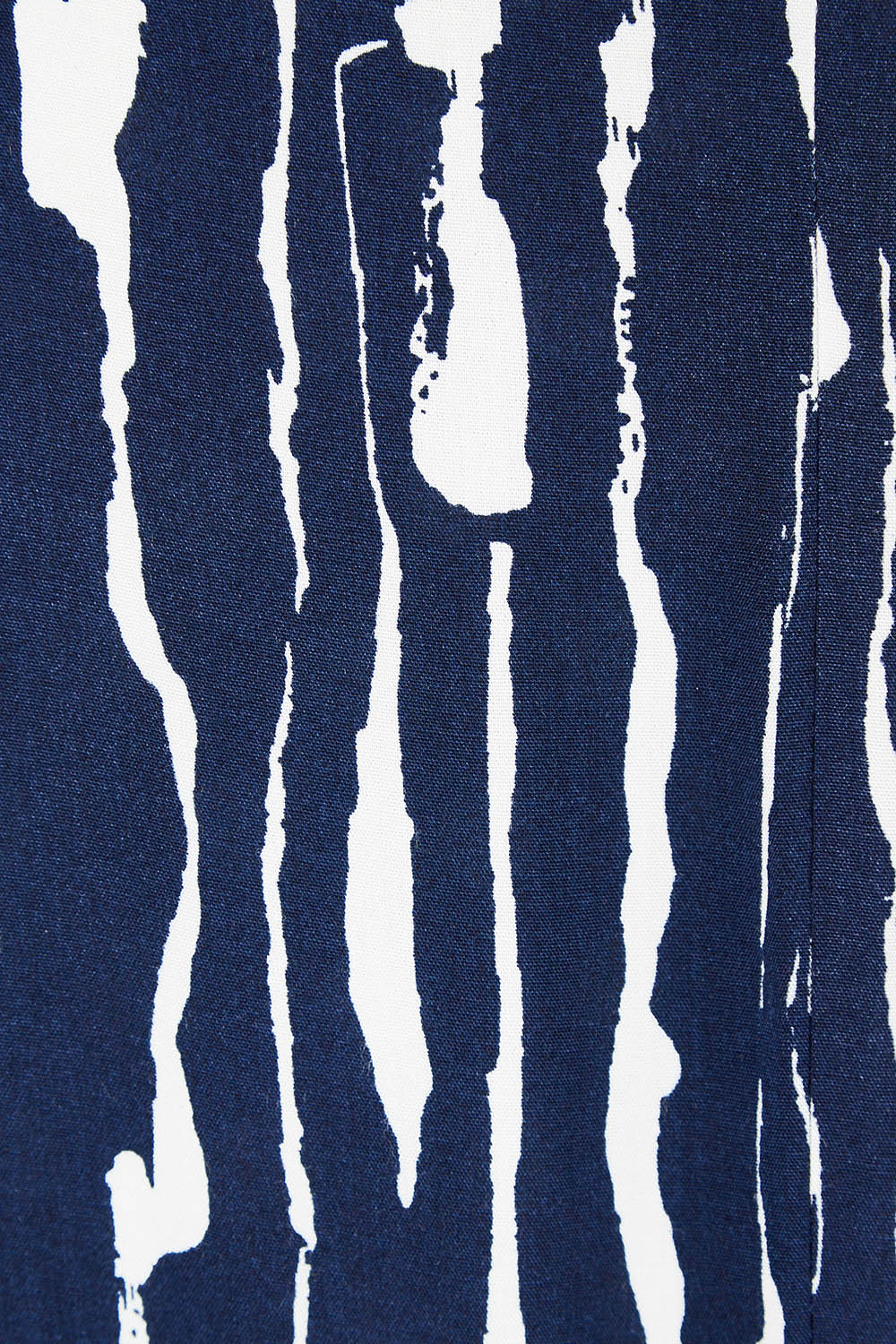 Product shot of the Belle V Neck Reversible Dress in colour Navywhite (Blue), detail