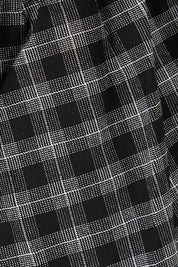 Product shot of the Belle Check Pull on Pant in colour Blackwhite (Black), detail
