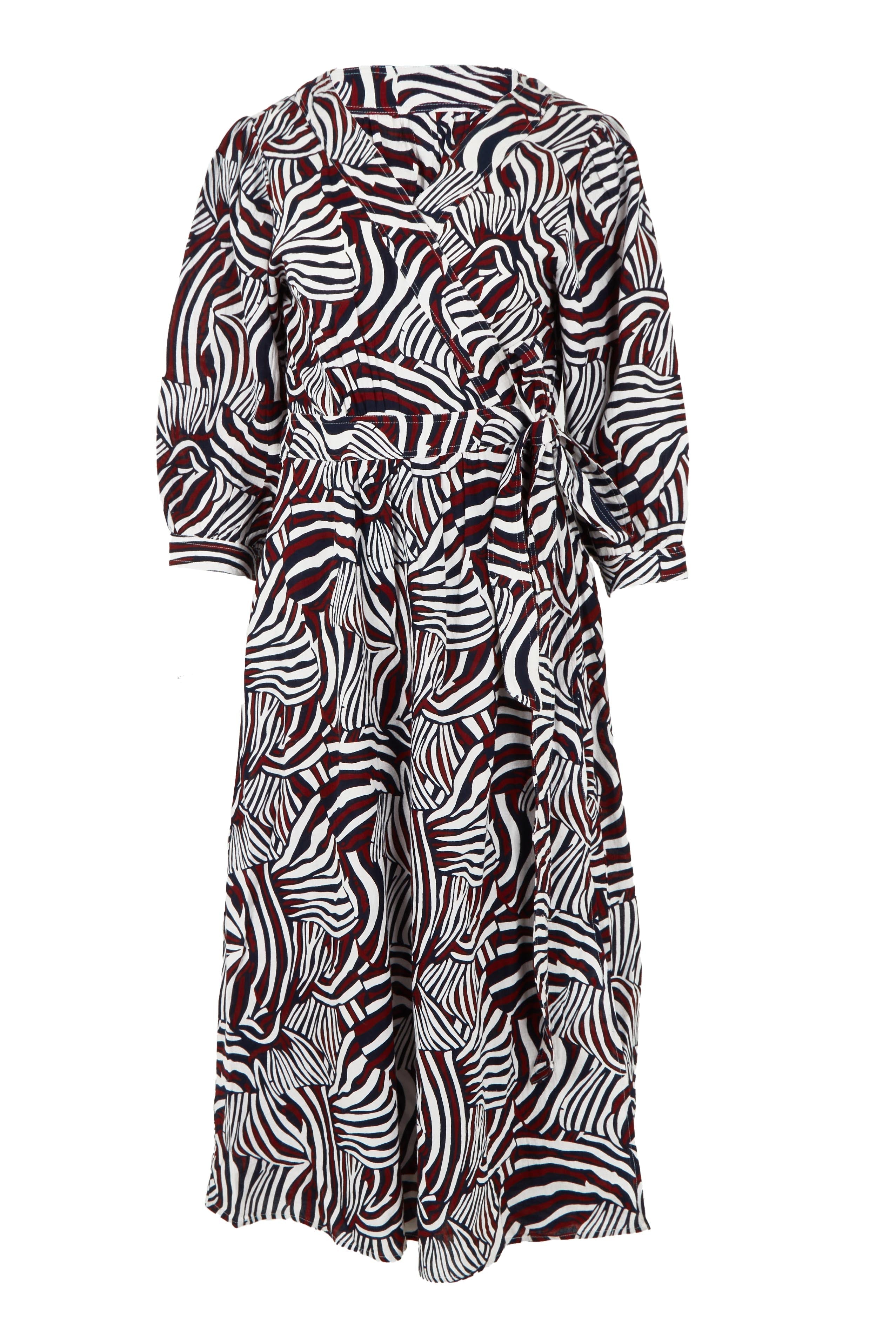 Preloved Belle Puff Sleeve Wrap Dress - Inkwine