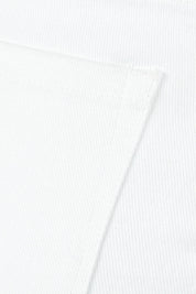 Product shot of the Belle Classic Fit High Waisted Jean in colour White (White), detail