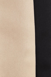 Product shot of the Belle Panelled Pull On Pants in colour Blackcamel (Black), detail