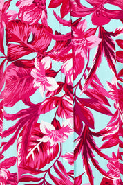 Product shot of the Belle Printed Full Sleeve Shirt in colour Aquafusch (Pink), detail