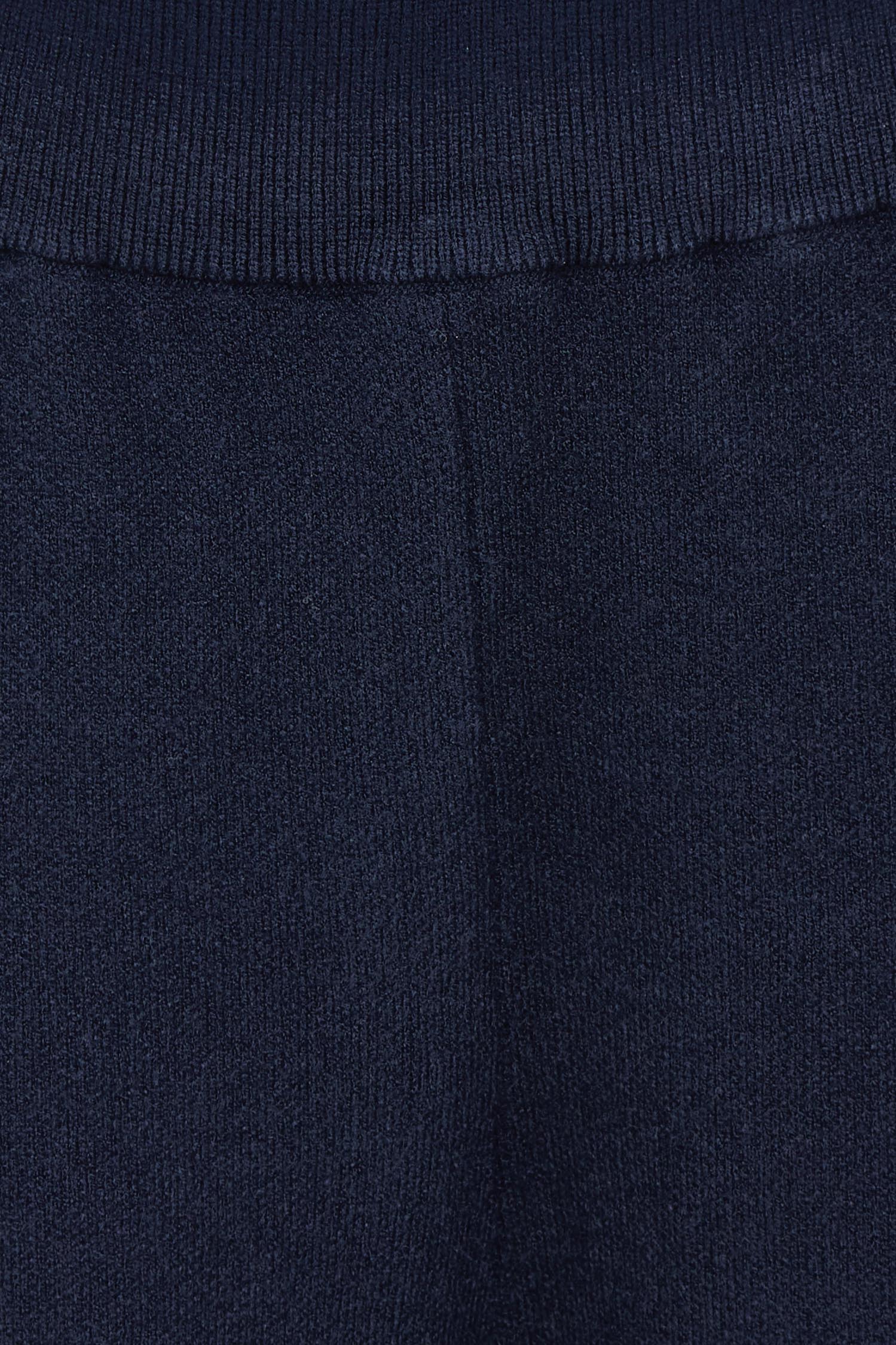 Product shot of the Belle Cosy Knit Pull On Wide Leg Pants in colour Navy (Blue), detail