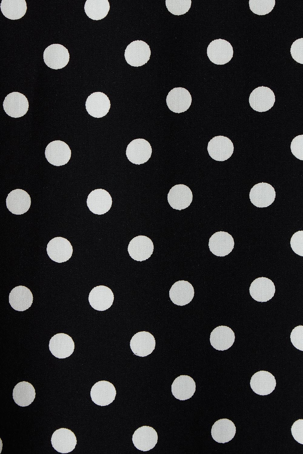Product shot of the Belle Fluted A Line Dress With Pockets in colour Blackwhite (Black), detail