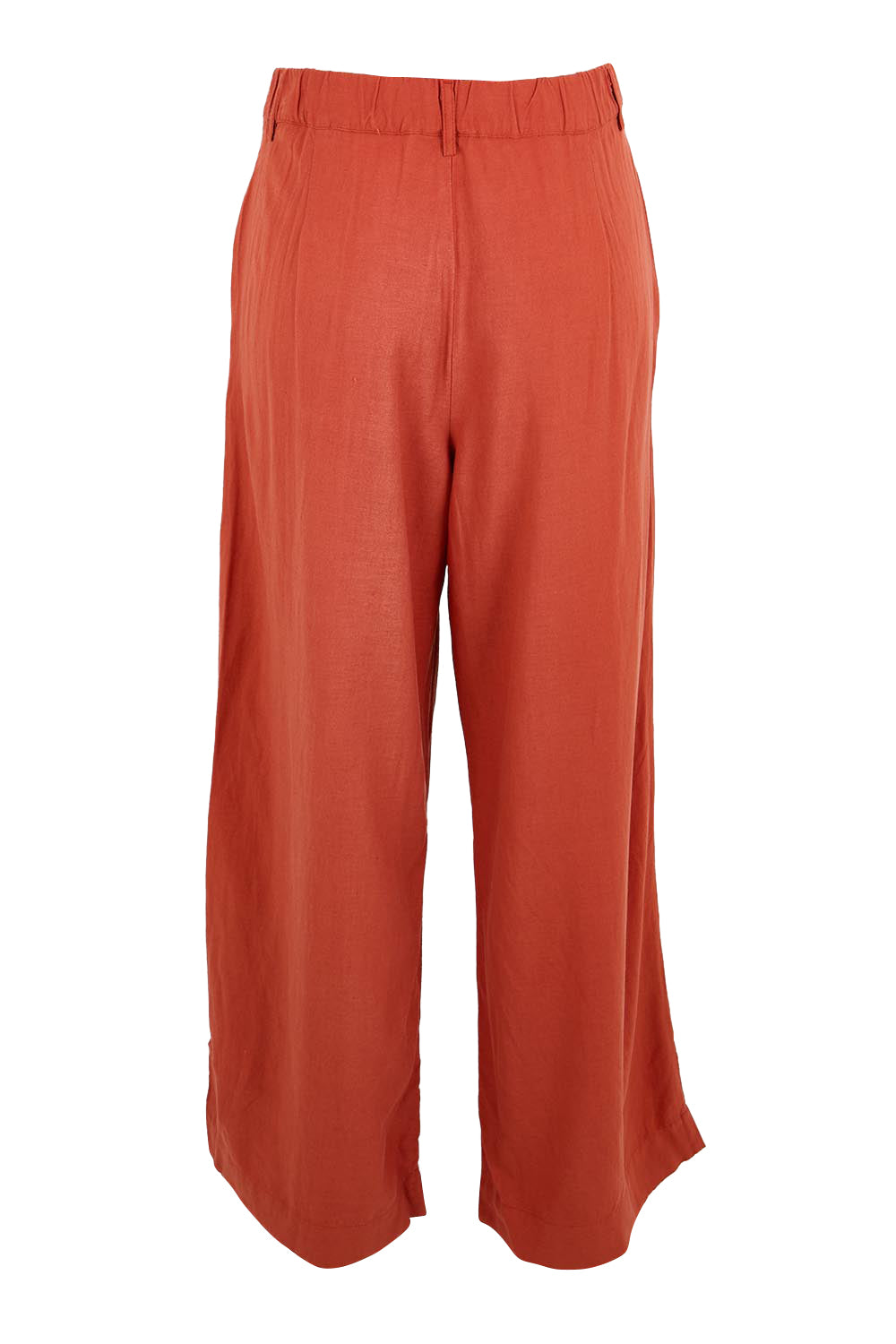 Product shot of the Belle Wear Anywhere Pants  - Sienna in colour Sienna, from the back
