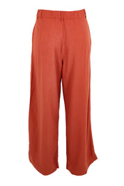 Product shot of the Belle Wear Anywhere Pants  - Sienna in colour Sienna, from the back