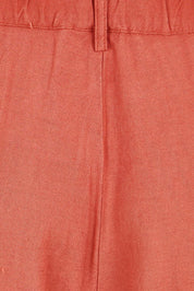 Product shot of the Belle Wear Anywhere Pants  - Sienna in colour Sienna, showing detail