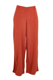 Product shot of the Belle Wear Anywhere Pants  - Sienna in colour Sienna, from the front