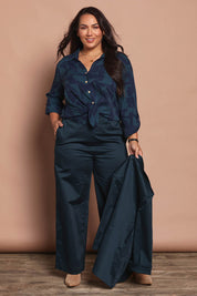 Belle Luxe Ecovero Printed Shirt – Bluelagoon
