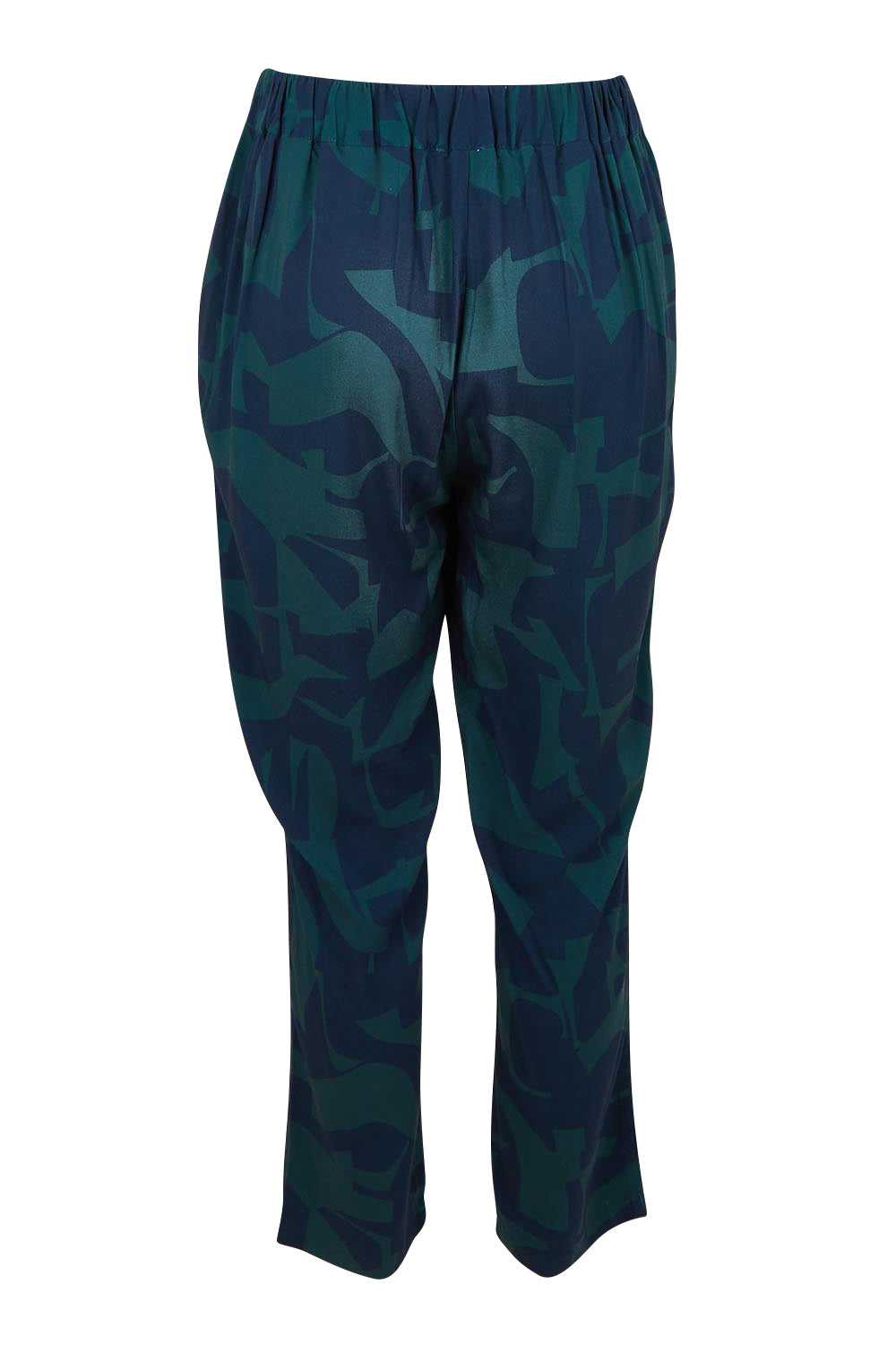 Belle Luxe Ecovero Printed Draped Pant – Bluelagoon