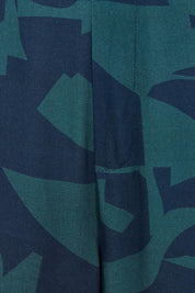 Belle Luxe Ecovero Printed Draped Pant – Bluelagoon