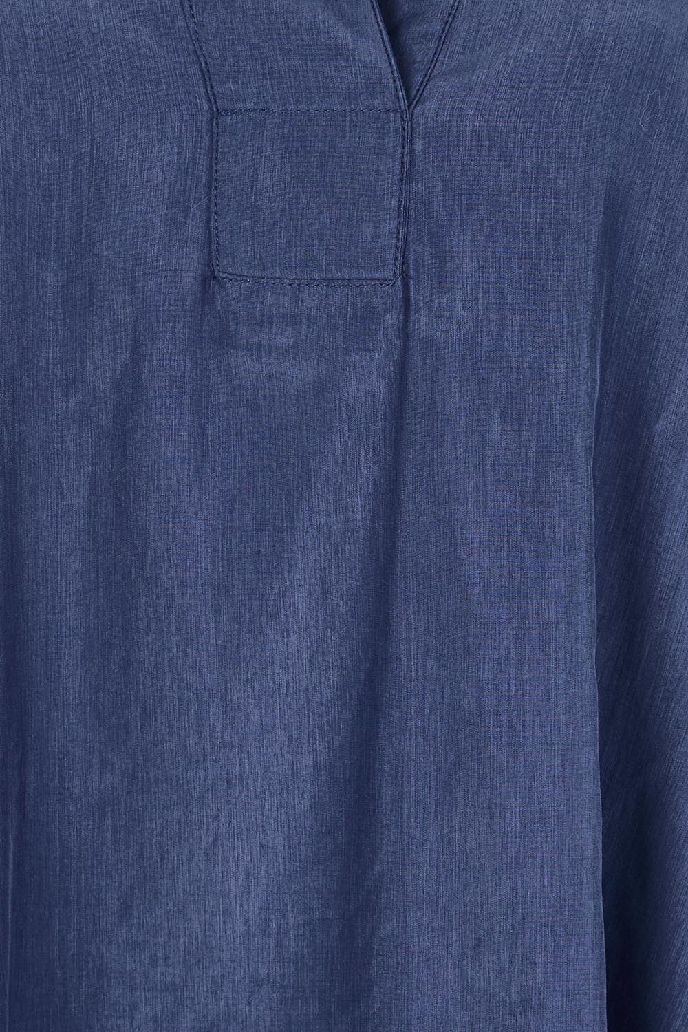 Product shot of the Belle Easy Wear Every Wear Blouse - Deep navy in colour Deep Navy, showing detail