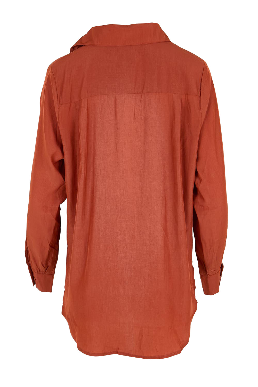Product shot of the Belle Easy Wear Every Wear Blouse - Sienna in colour Sienna, from the back
