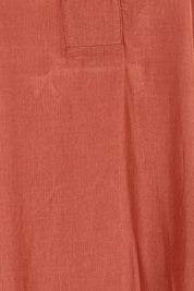 Product shot of the Belle Easy Wear Every Wear Blouse - Sienna in colour Sienna, showing detail