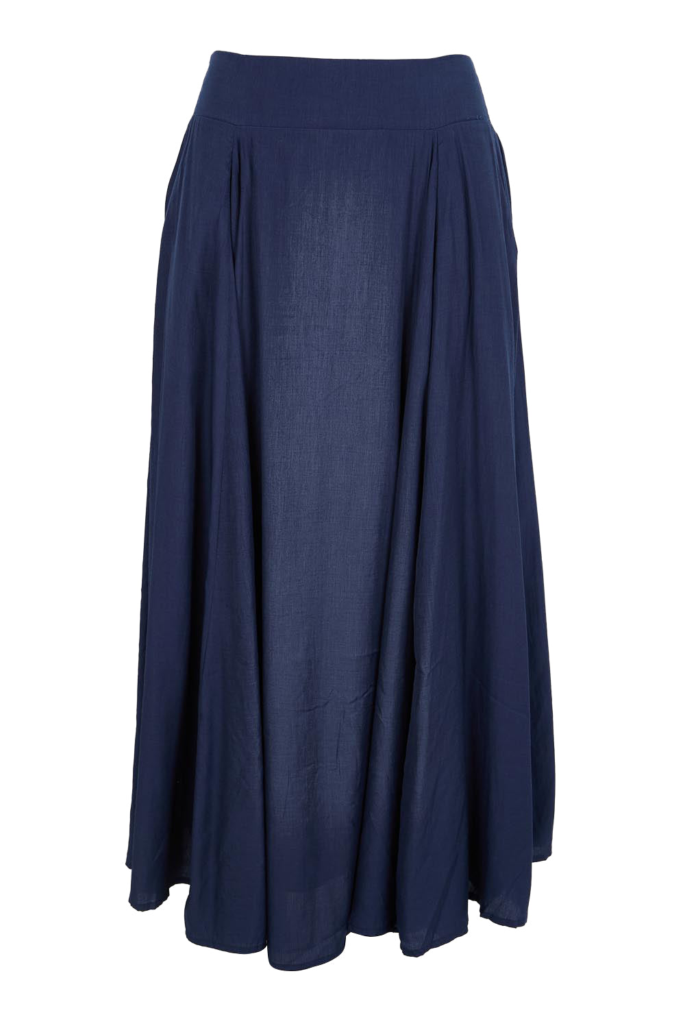 Product shot of the Belle Easy Wear Every Wear  Skirt  - Navy in colour Navy, from the front