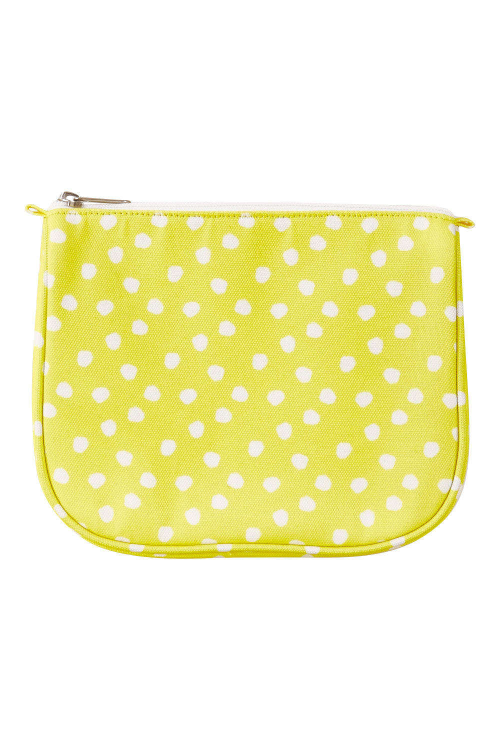 Product shot of the Toiletry Bag in colour Yellow, from the front