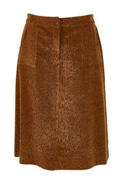 Product shot of the Ready For You Cord Skirt in colour Wild, from the front
