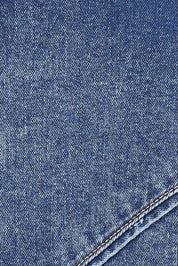 Product shot of the Attention To Me Denim Jacket in colour Denim (Blue), detail