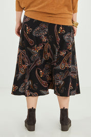 Preloved Chasing The Clouds Away Maxi Skirt - Blkpaisley