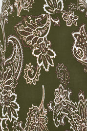 Product shot of the Life Is Beautiful Wrap Maxi Dress in colour Greenpais (Green), detail