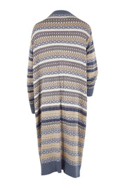 Product shot of the Wild Heart Cardi in colour Dusk, from the back