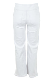 Product shot of the Easy As Plain Pull On Jeans in colour White (White), from the back