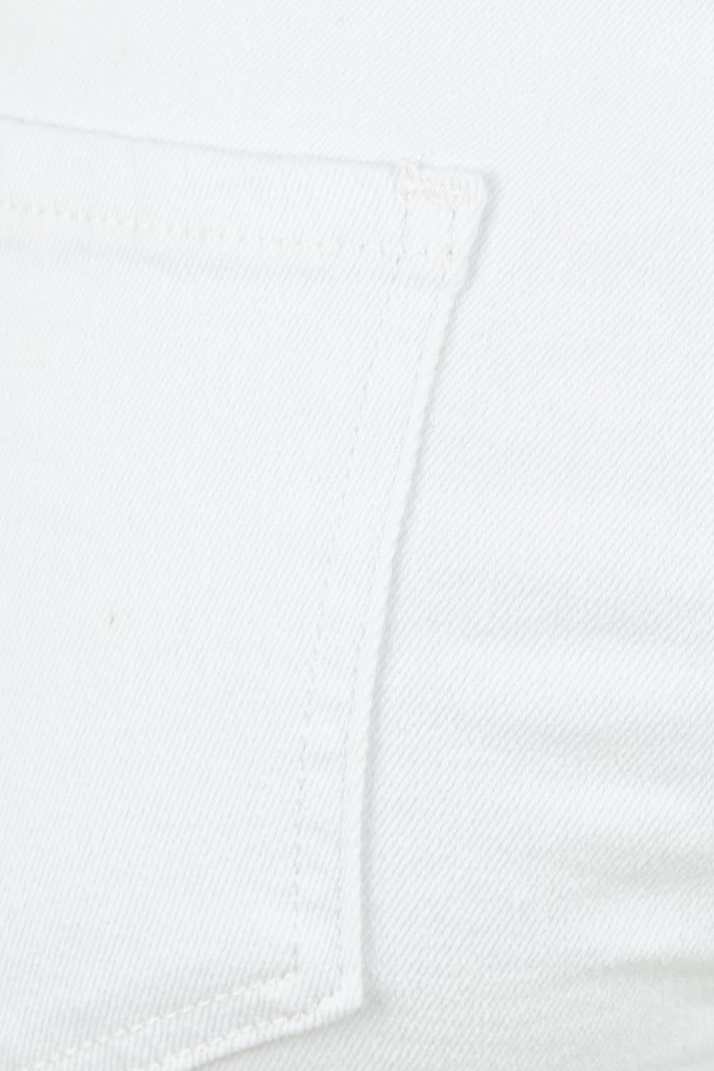 Product shot of the Easy As Plain Pull On Jeans in colour White (White), detail