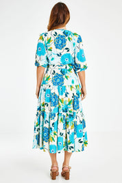 Preloved Here Comes The Sun Dress - Bluegreen