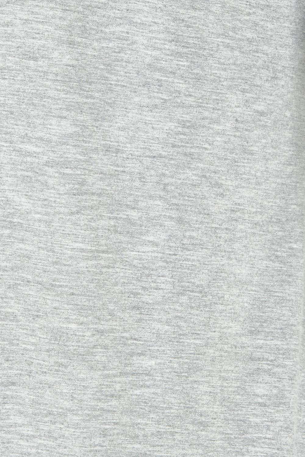 Product shot of the Softly Swinging Bamboo Tee in colour Greymarle (Grey), detail