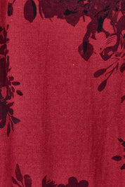 Product shot of the Wrap Me Up In Cotton Maxi Dress in colour Shiraz (Purple), detail