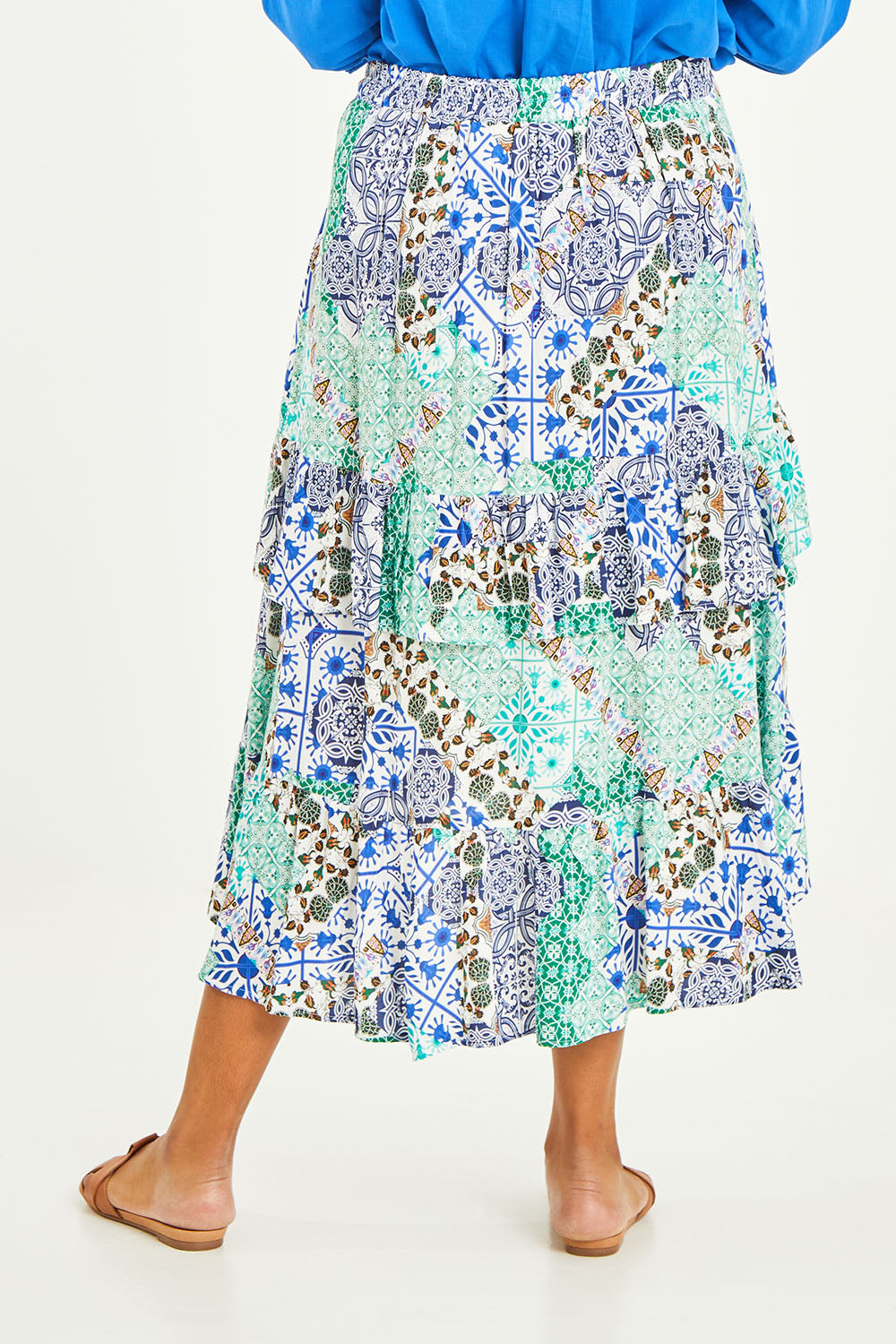 Preloved Tiers Of Delight Skirt - Morocco