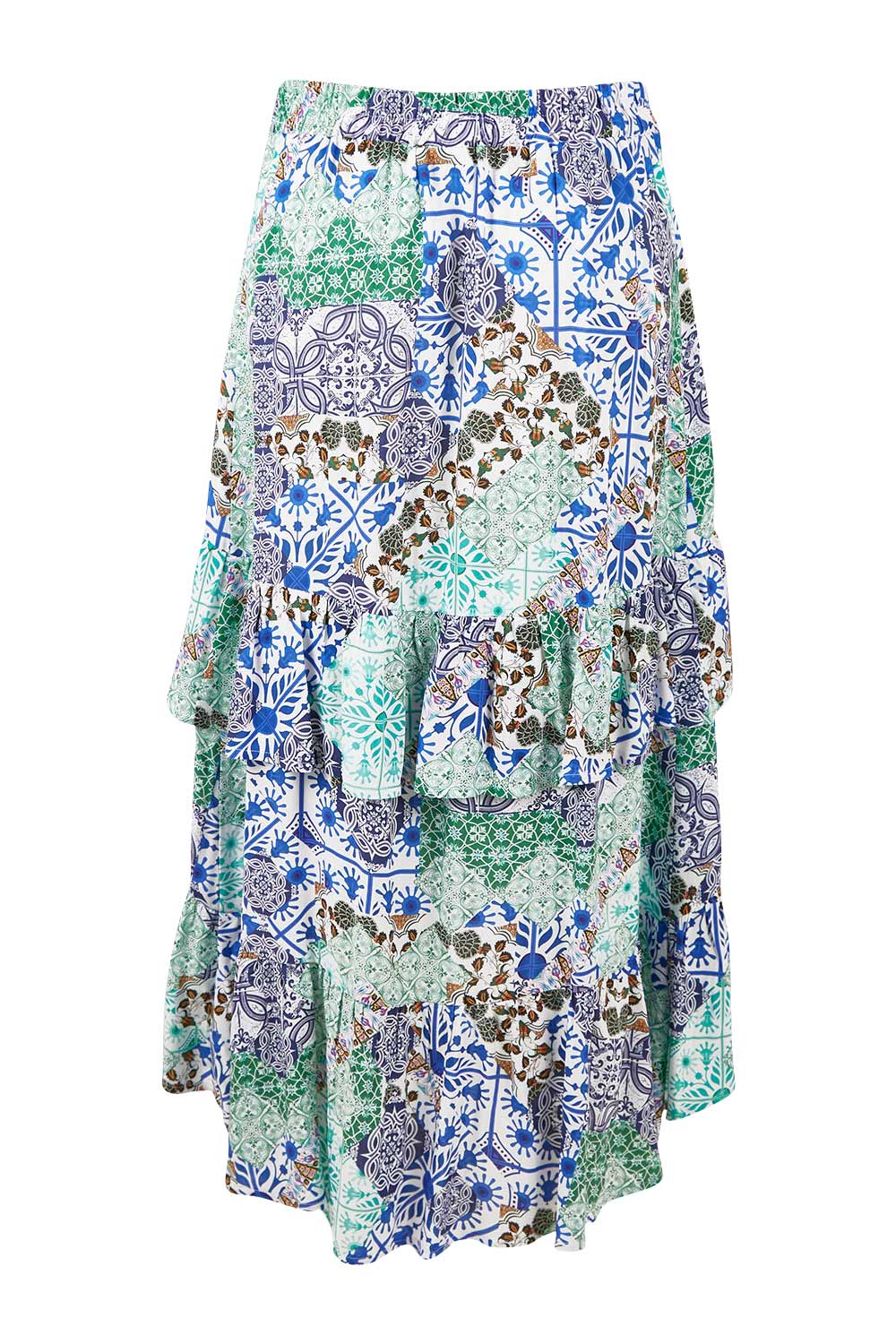 Preloved Tiers Of Delight Skirt - Morocco
